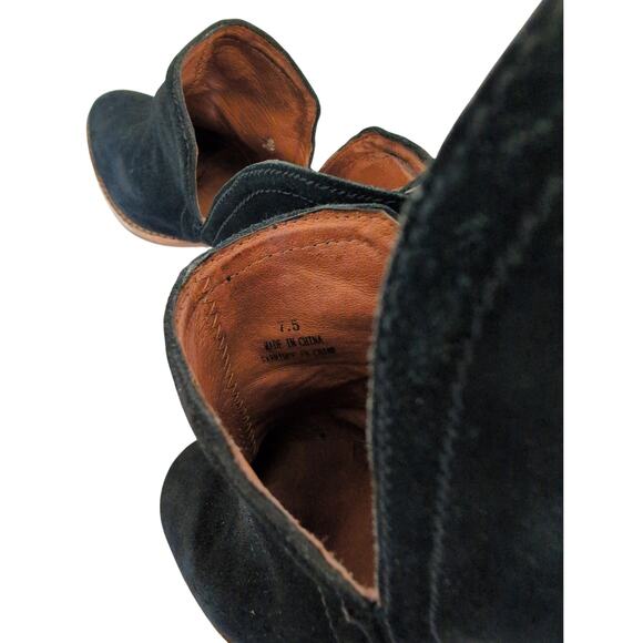 Jeffrey Campbell Rosalee Black Suede Ankle Boots Size 7.5 - Picture 7 of 9